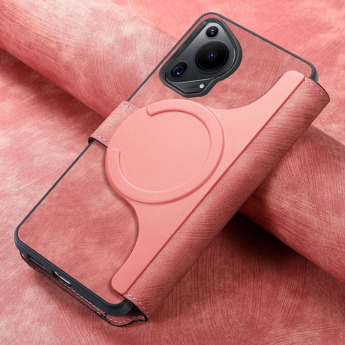 Huawei Pura 70 Ultra Retro Leather Phone Case with Enhanced MagSafe Wireless Charging, RFID Anti-theft Protection, Kickstand & Magnetic Lock Wallet Cover