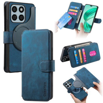 Honor X8b Retro Leather Phone Case with Enhanced MagSafe Wireless Charging, RFID Anti-theft Protection, Kickstand & Magnetic Lock Wallet Cover
