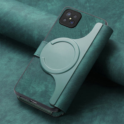 OPPO A92s Retro Leather Phone Case with Enhanced MagSafe Wireless Charging, RFID Anti-theft Protection, Kickstand & Magnetic Lock Wallet Cover