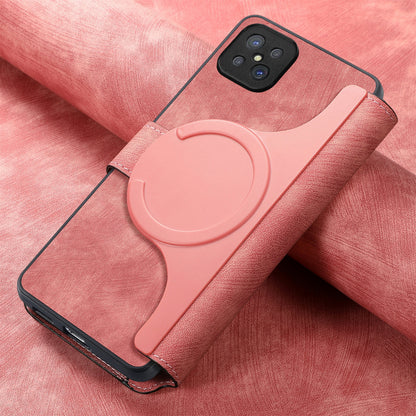 OPPO A92s Retro Leather Phone Case with Enhanced MagSafe Wireless Charging, RFID Anti-theft Protection, Kickstand & Magnetic Lock Wallet Cover