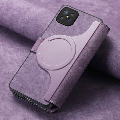 OPPO A92s Retro Leather Phone Case with Enhanced MagSafe Wireless Charging, RFID Anti-theft Protection, Kickstand & Magnetic Lock Wallet Cover