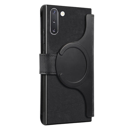 Samsung Galaxy Note10 Retro Leather Phone Case with Enhanced MagSafe Wireless Charging, RFID Anti-theft Protection, Kickstand & Magnetic Lock Wallet Cover