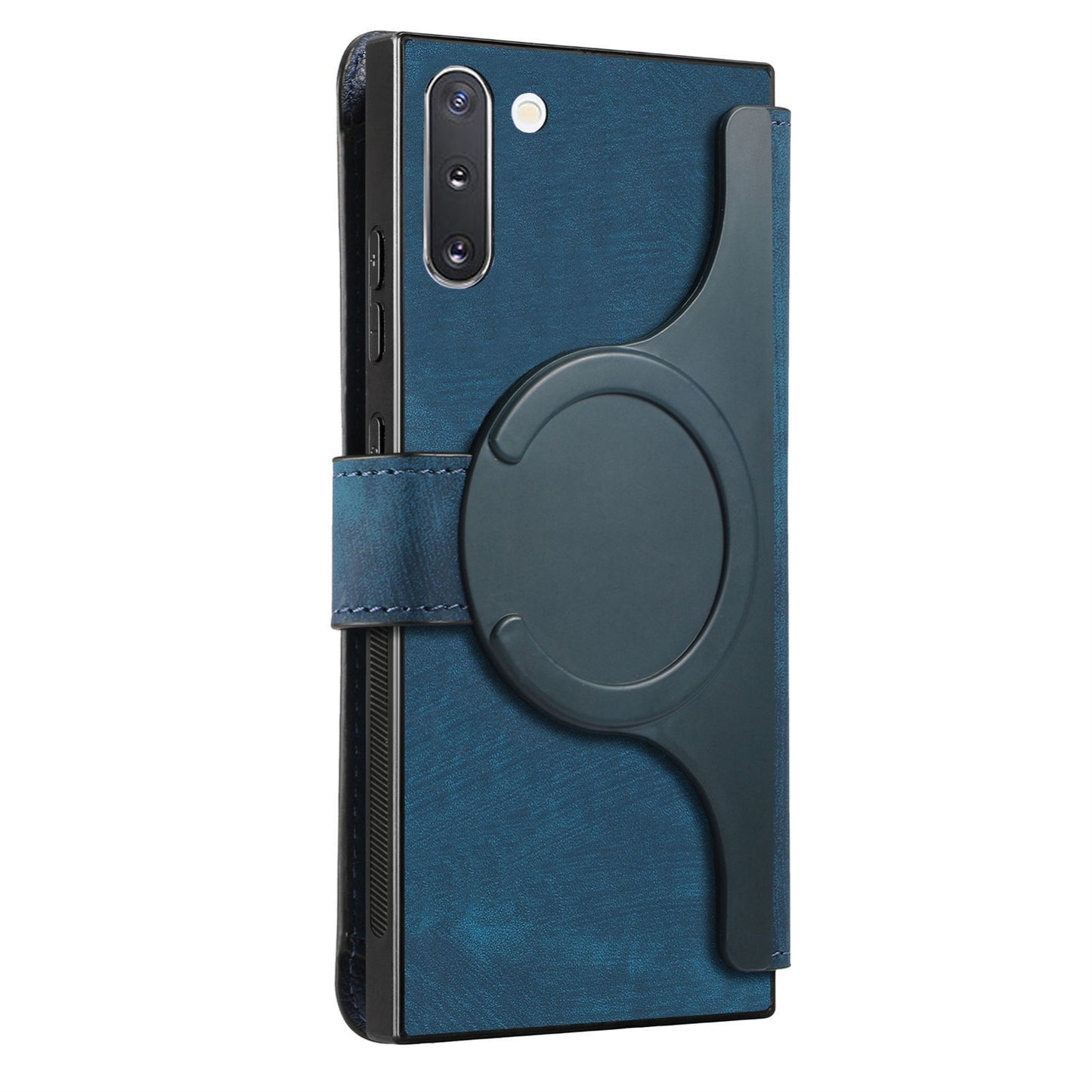 Samsung Galaxy Note10 Retro Leather Phone Case with Enhanced MagSafe Wireless Charging, RFID Anti-theft Protection, Kickstand & Magnetic Lock Wallet Cover