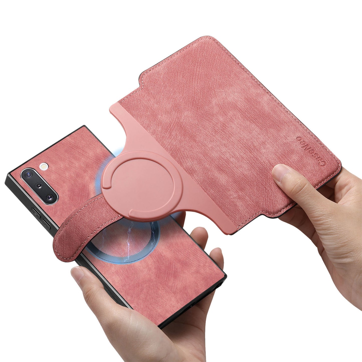 Samsung Galaxy Note10 Retro Leather Phone Case with Enhanced MagSafe Wireless Charging, RFID Anti-theft Protection, Kickstand & Magnetic Lock Wallet Cover