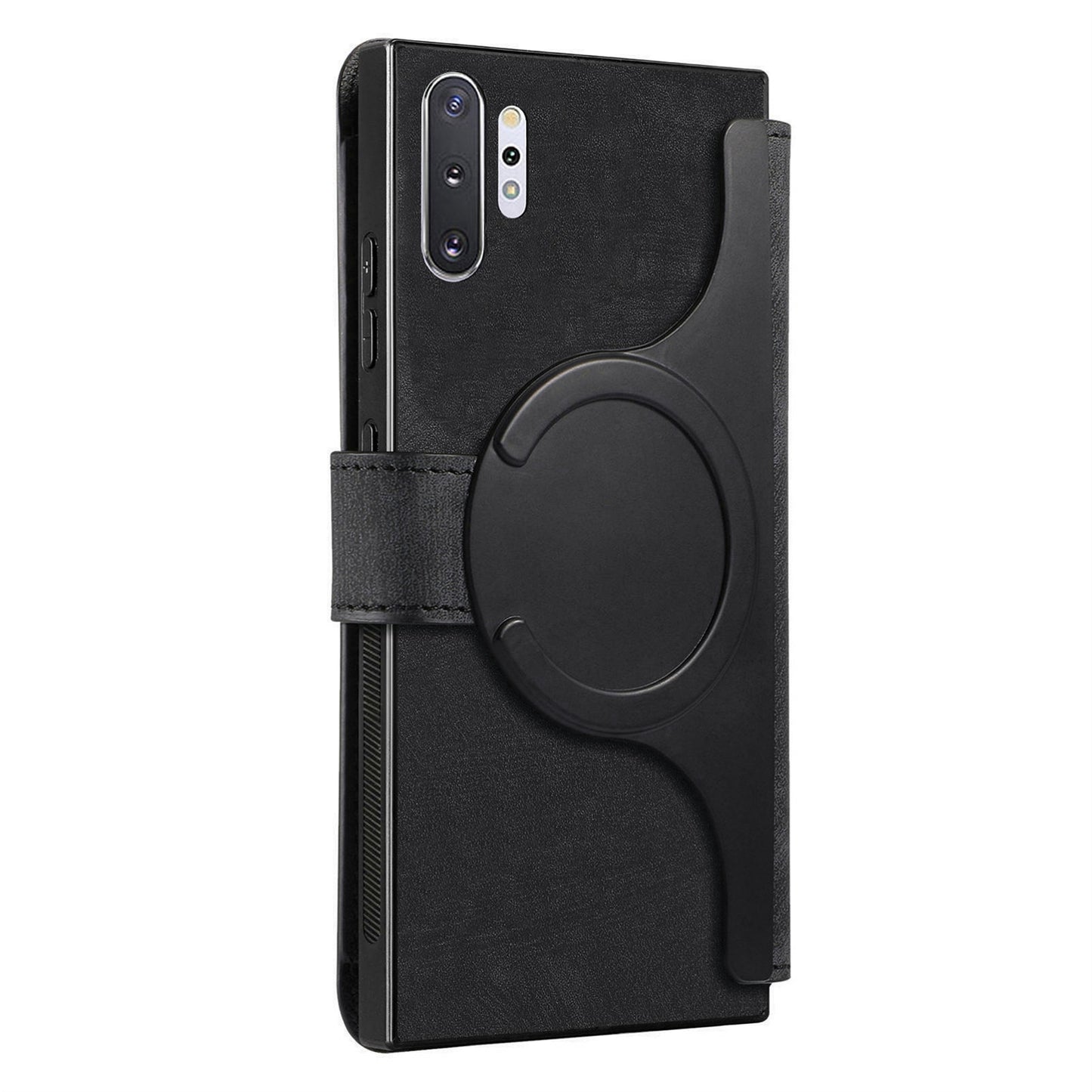 Samsung Galaxy Note10+ Retro Leather Phone Case with Enhanced MagSafe Wireless Charging, RFID Anti-theft Protection, Kickstand & Magnetic Lock Wallet Cover