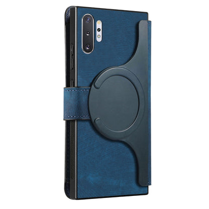 Samsung Galaxy Note10+ Retro Leather Phone Case with Enhanced MagSafe Wireless Charging, RFID Anti-theft Protection, Kickstand & Magnetic Lock Wallet Cover