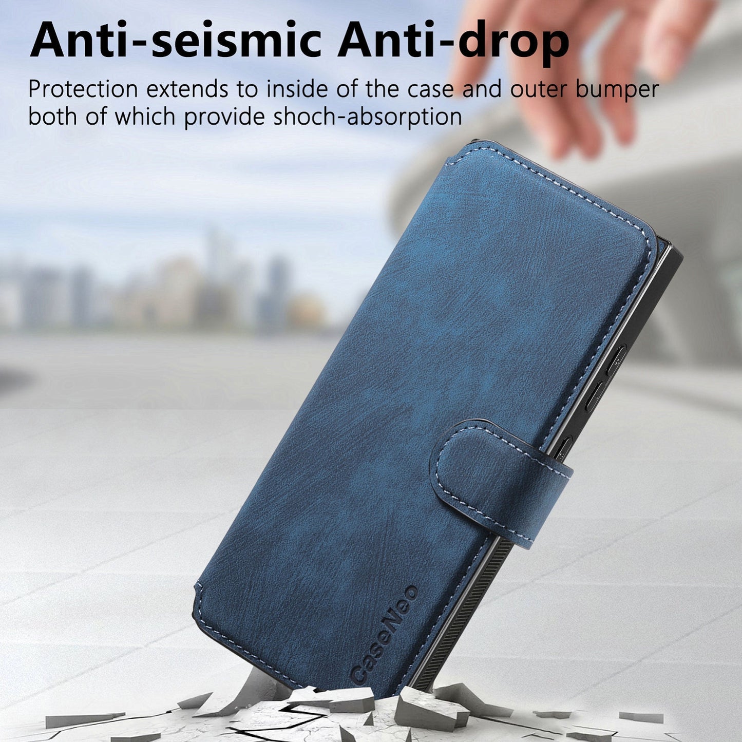 Samsung Galaxy Note20 Retro Leather Phone Case with Enhanced MagSafe Wireless Charging, RFID Anti-theft Protection, Kickstand & Magnetic Lock Wallet Cover