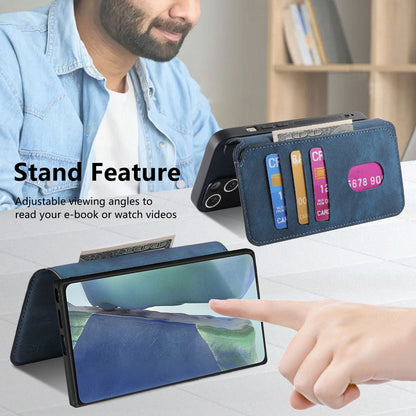 Samsung Galaxy Note20 Retro Leather Phone Case with Enhanced MagSafe Wireless Charging, RFID Anti-theft Protection, Kickstand & Magnetic Lock Wallet Cover