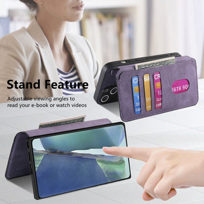 Samsung Galaxy Note20 Retro Leather Phone Case with Enhanced MagSafe Wireless Charging, RFID Anti-theft Protection, Kickstand & Magnetic Lock Wallet Cover