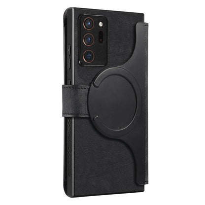 Samsung Galaxy Note20 Ultra Retro Leather Phone Case with Enhanced MagSafe Wireless Charging, RFID Anti-theft Protection, Kickstand & Magnetic Lock Wallet Cover