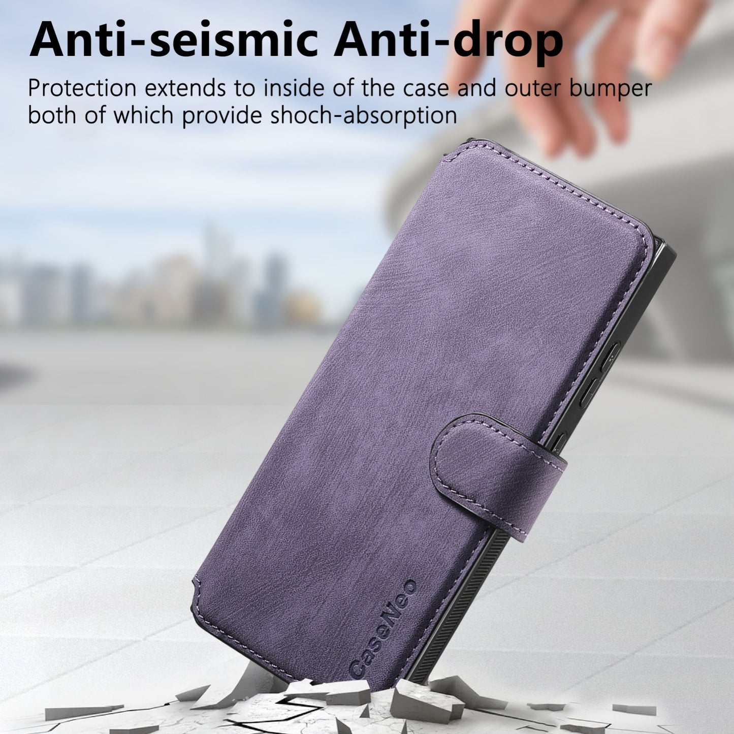 Samsung Galaxy S23 Ultra 5G Retro Leather Phone Case with Enhanced MagSafe Wireless Charging, RFID Anti-theft Protection, Kickstand & Magnetic Lock Wallet Cover