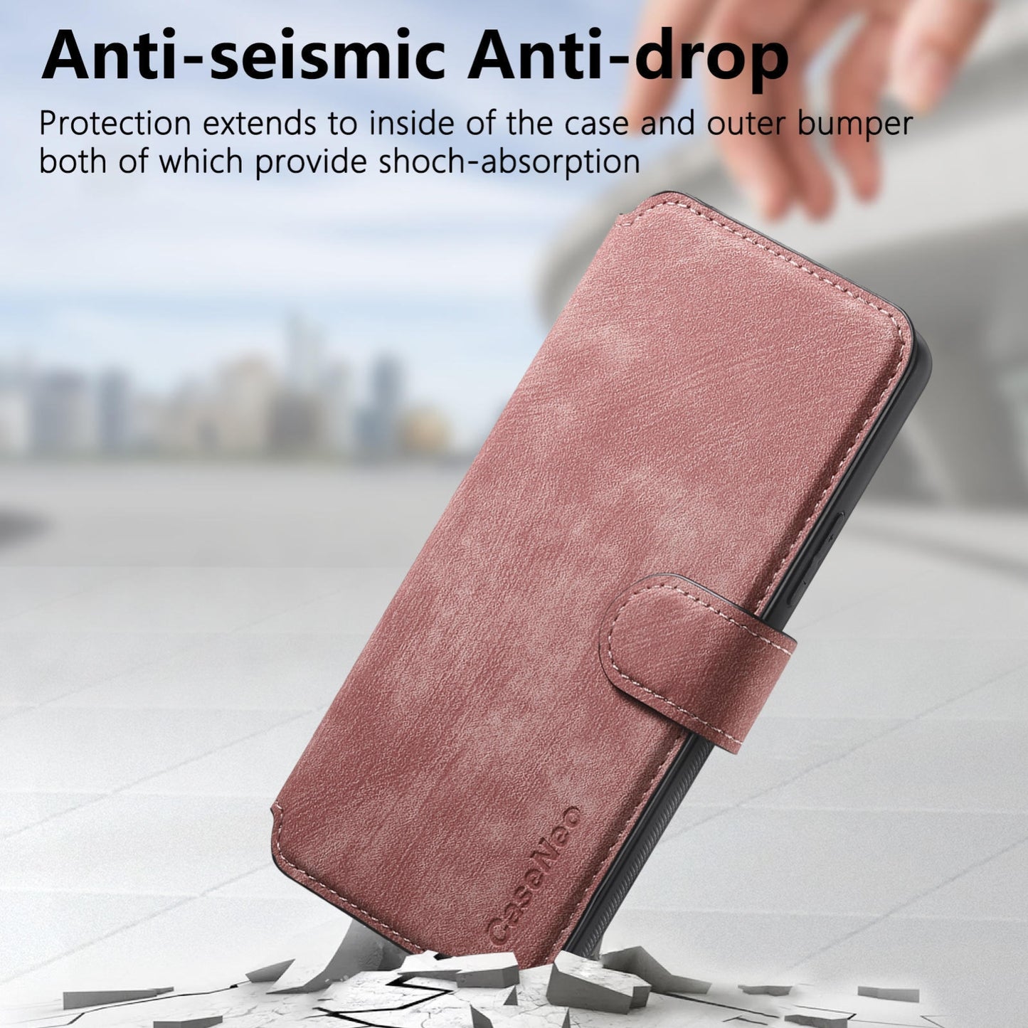 Samsung Galaxy S23 5G Retro Leather Phone Case with Enhanced MagSafe Wireless Charging, RFID Anti-theft Protection, Kickstand & Magnetic Lock Wallet Cover