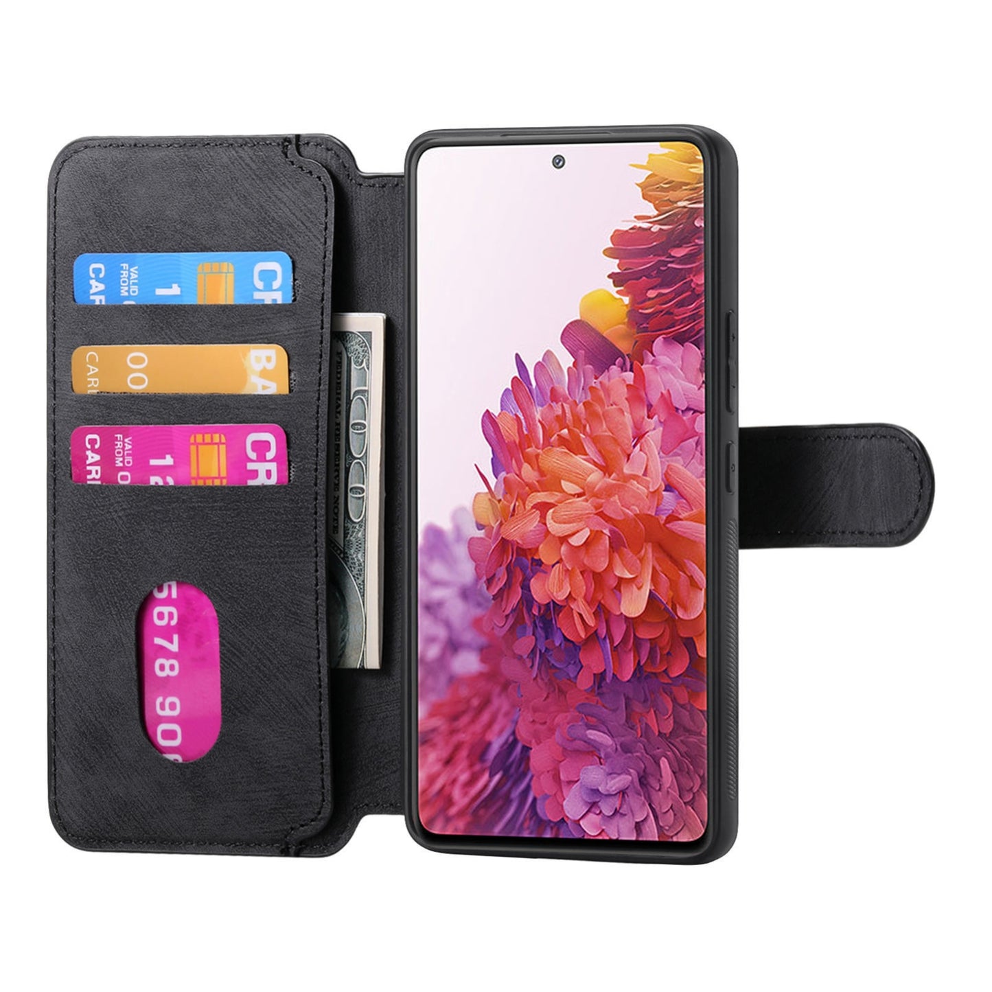 Samsung Galaxy S20 FE Retro Leather Phone Case with Enhanced MagSafe Wireless Charging, RFID Anti-theft Protection, Kickstand & Magnetic Lock Wallet Cover