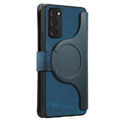 Samsung Galaxy S20 FE Retro Leather Phone Case with Enhanced MagSafe Wireless Charging, RFID Anti-theft Protection, Kickstand & Magnetic Lock Wallet Cover