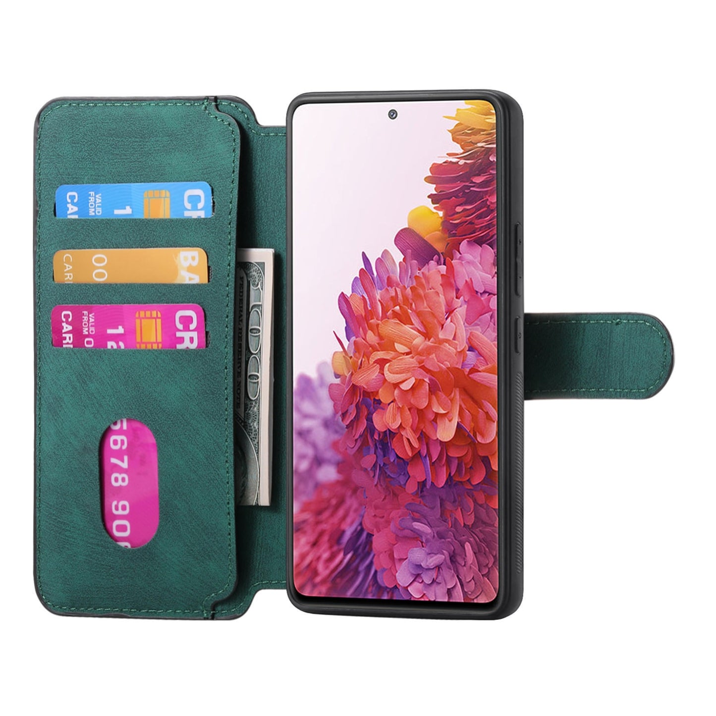 Samsung Galaxy S20 FE Retro Leather Phone Case with Enhanced MagSafe Wireless Charging, RFID Anti-theft Protection, Kickstand & Magnetic Lock Wallet Cover