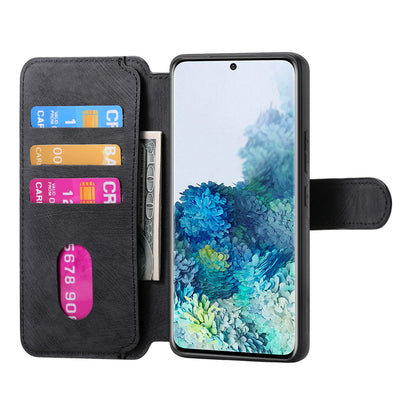 Samsung Galaxy S20 Retro Leather Phone Case with Enhanced MagSafe Wireless Charging, RFID Anti-theft Protection, Kickstand & Magnetic Lock Wallet Cover