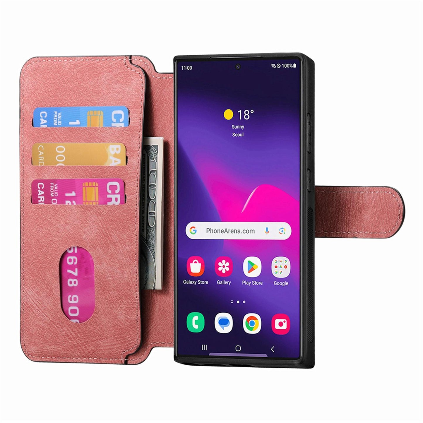 Samsung Galaxy S25 Ultra 5G Retro Leather Phone Case with Enhanced MagSafe Wireless Charging, RFID Anti-theft Protection, Kickstand & Magnetic Lock Wallet Cover
