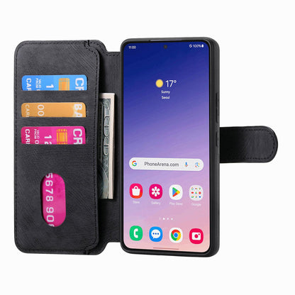 Samsung Galaxy S25+ 5G Retro Leather Phone Case with Enhanced MagSafe Wireless Charging, RFID Anti-theft Protection, Kickstand & Magnetic Lock Wallet Cover