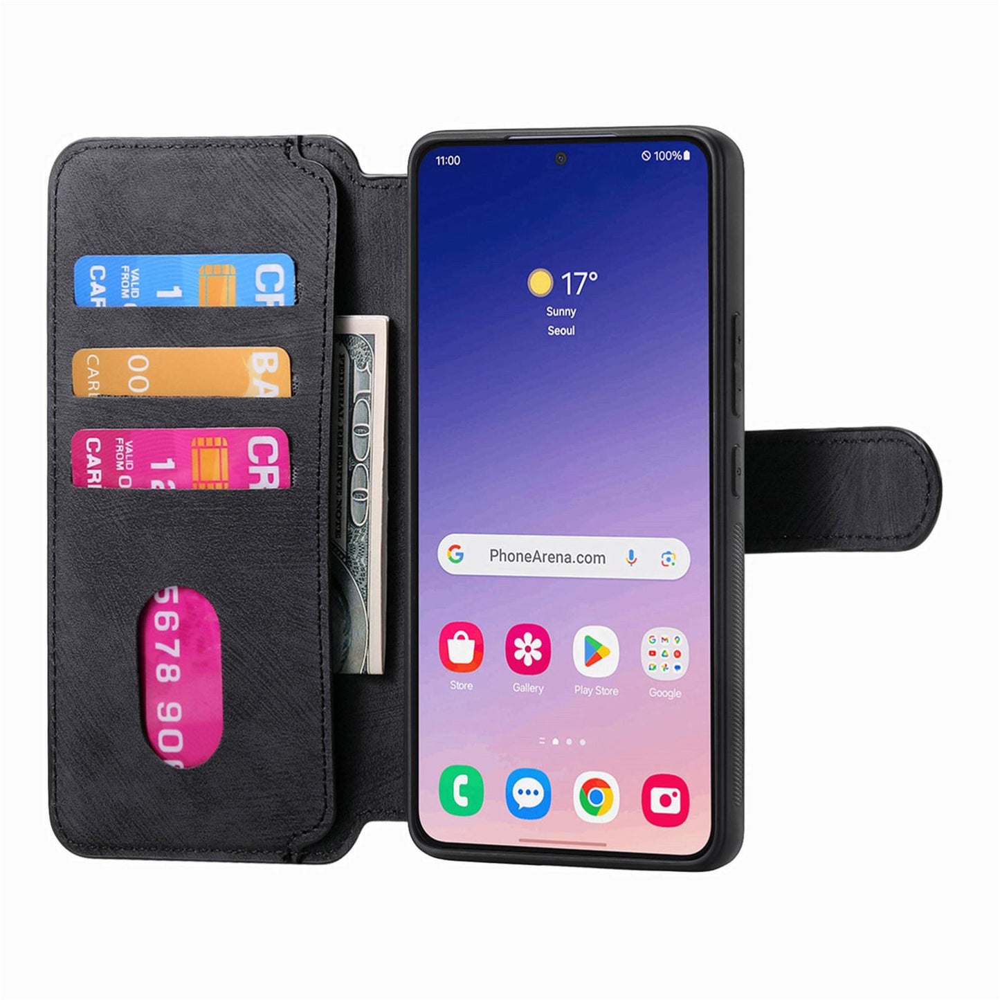 Samsung Galaxy S25 5G Retro Leather Phone Case with Enhanced MagSafe Wireless Charging, RFID Anti-theft Protection, Kickstand & Magnetic Lock Wallet Cover
