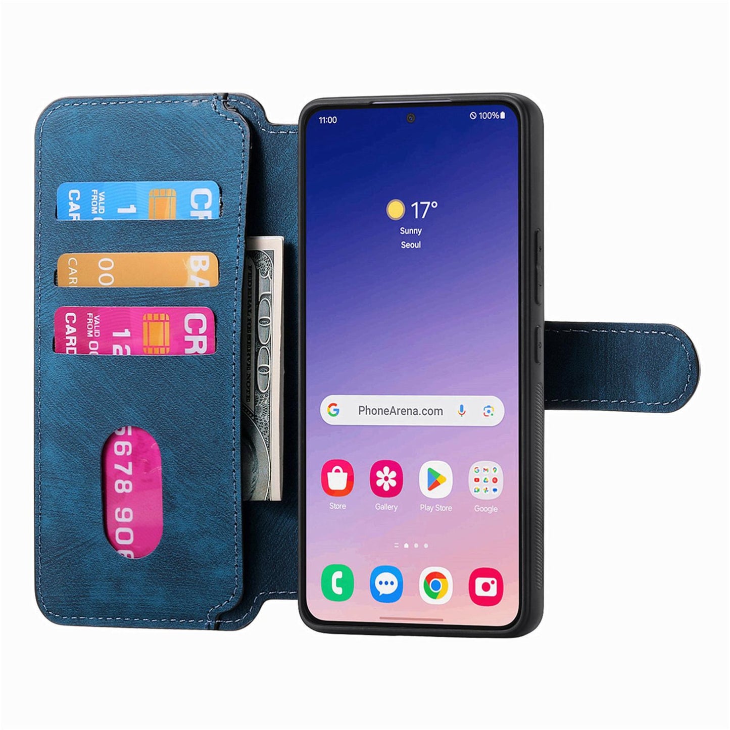 Samsung Galaxy S25 5G Retro Leather Phone Case with Enhanced MagSafe Wireless Charging, RFID Anti-theft Protection, Kickstand & Magnetic Lock Wallet Cover