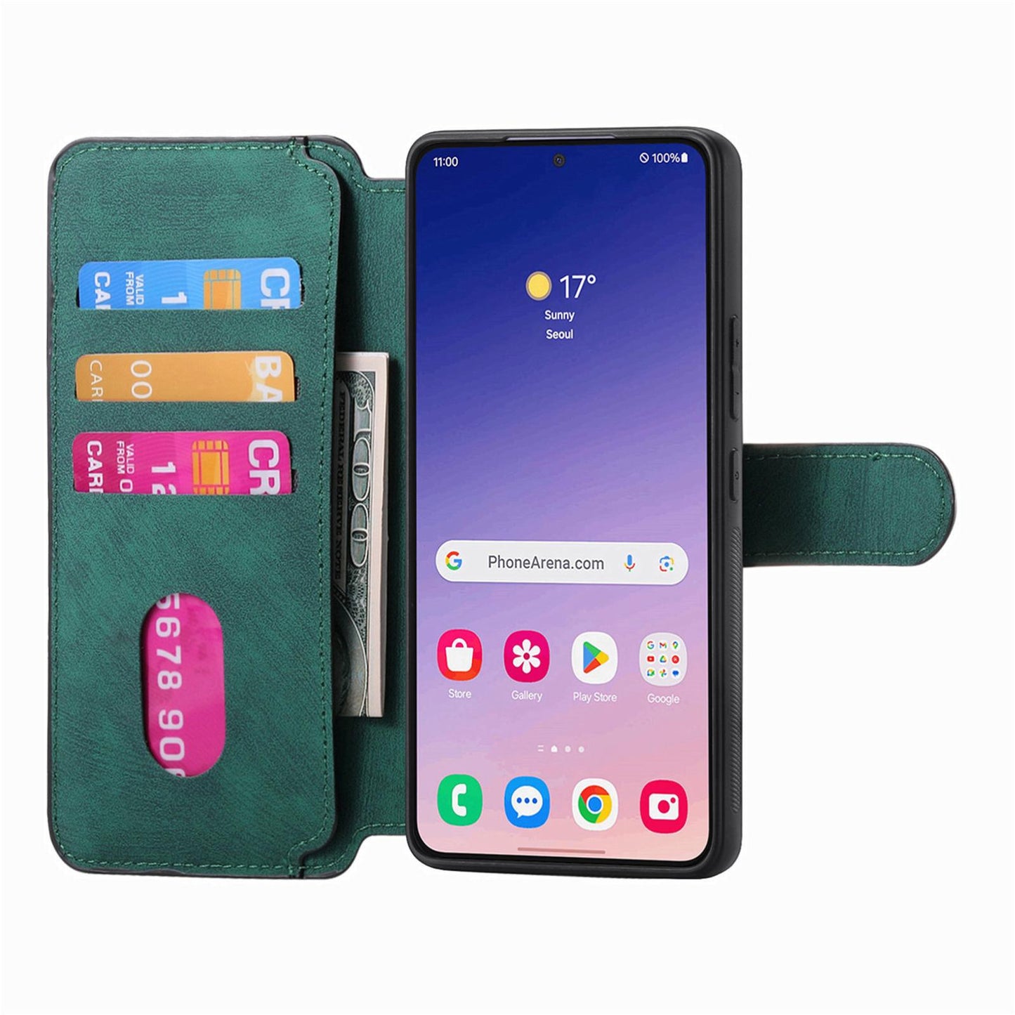 Samsung Galaxy S25 5G Retro Leather Phone Case with Enhanced MagSafe Wireless Charging, RFID Anti-theft Protection, Kickstand & Magnetic Lock Wallet Cover