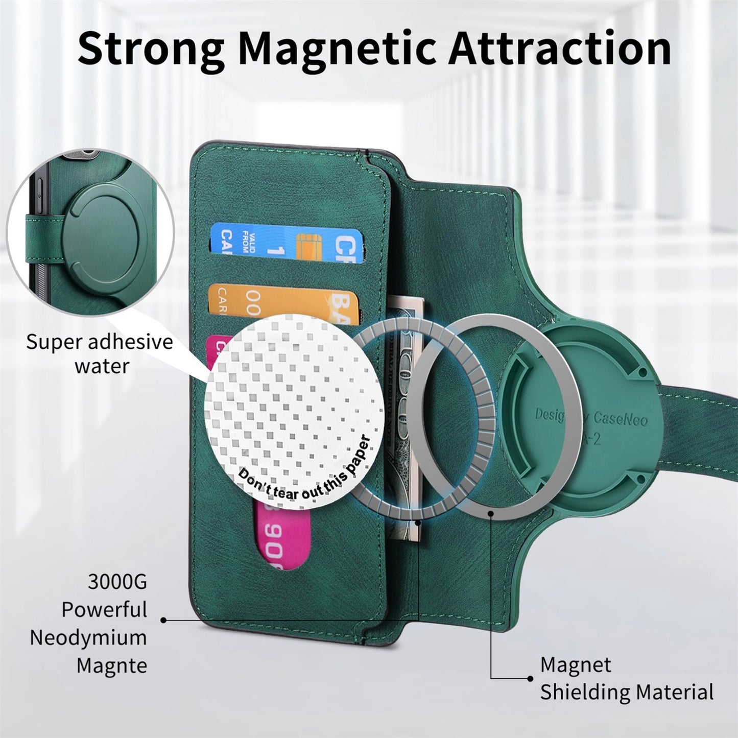 Redmi 9A Retro Leather Phone Case with Enhanced MagSafe Wireless Charging, RFID Anti-theft Protection, Kickstand & Magnetic Lock Wallet Cover