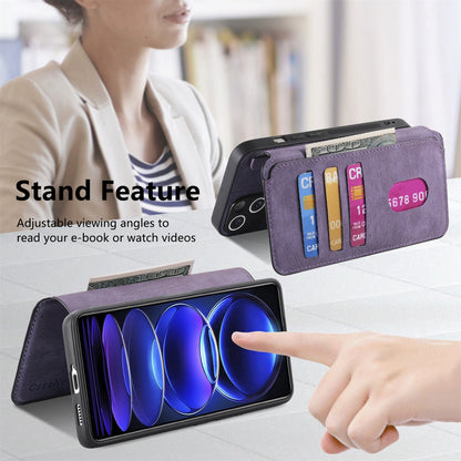 Redmi Note 12 Pro+ 5G Retro Leather Phone Case with Enhanced MagSafe Wireless Charging, RFID Anti-theft Protection, Kickstand & Magnetic Lock Wallet Cover