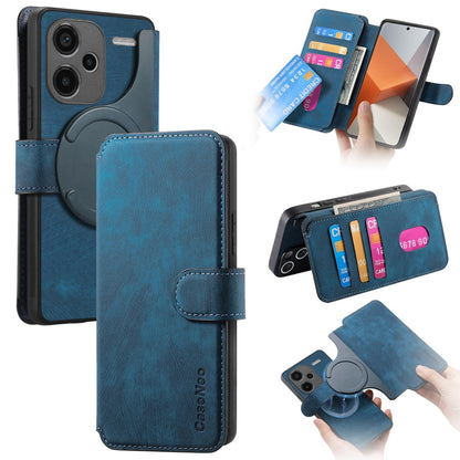 Redmi Note 13 Pro+ 5G Retro Leather Phone Case with Enhanced MagSafe Wireless Charging, RFID Anti-theft Protection, Kickstand & Magnetic Lock Wallet Cover