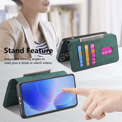 Xiaomi Poco F6 Pro Retro Leather Phone Case with Enhanced MagSafe Wireless Charging, RFID Anti-theft Protection, Kickstand & Magnetic Lock Wallet Cover