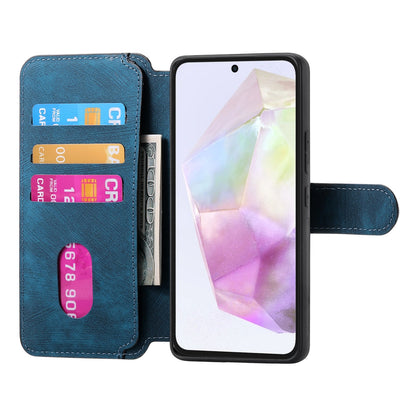 Samsung Galaxy A35 5G Retro Leather Phone Case with Enhanced MagSafe Wireless Charging, RFID Anti-theft Protection, Kickstand & Magnetic Lock Wallet Cover