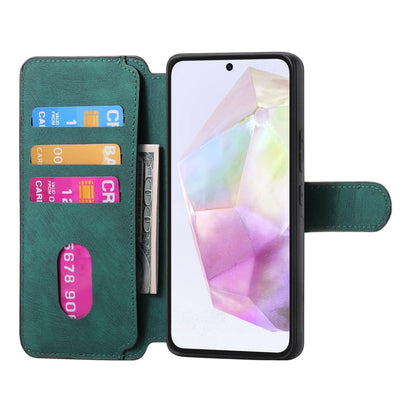 Samsung Galaxy A35 5G Retro Leather Phone Case with Enhanced MagSafe Wireless Charging, RFID Anti-theft Protection, Kickstand & Magnetic Lock Wallet Cover