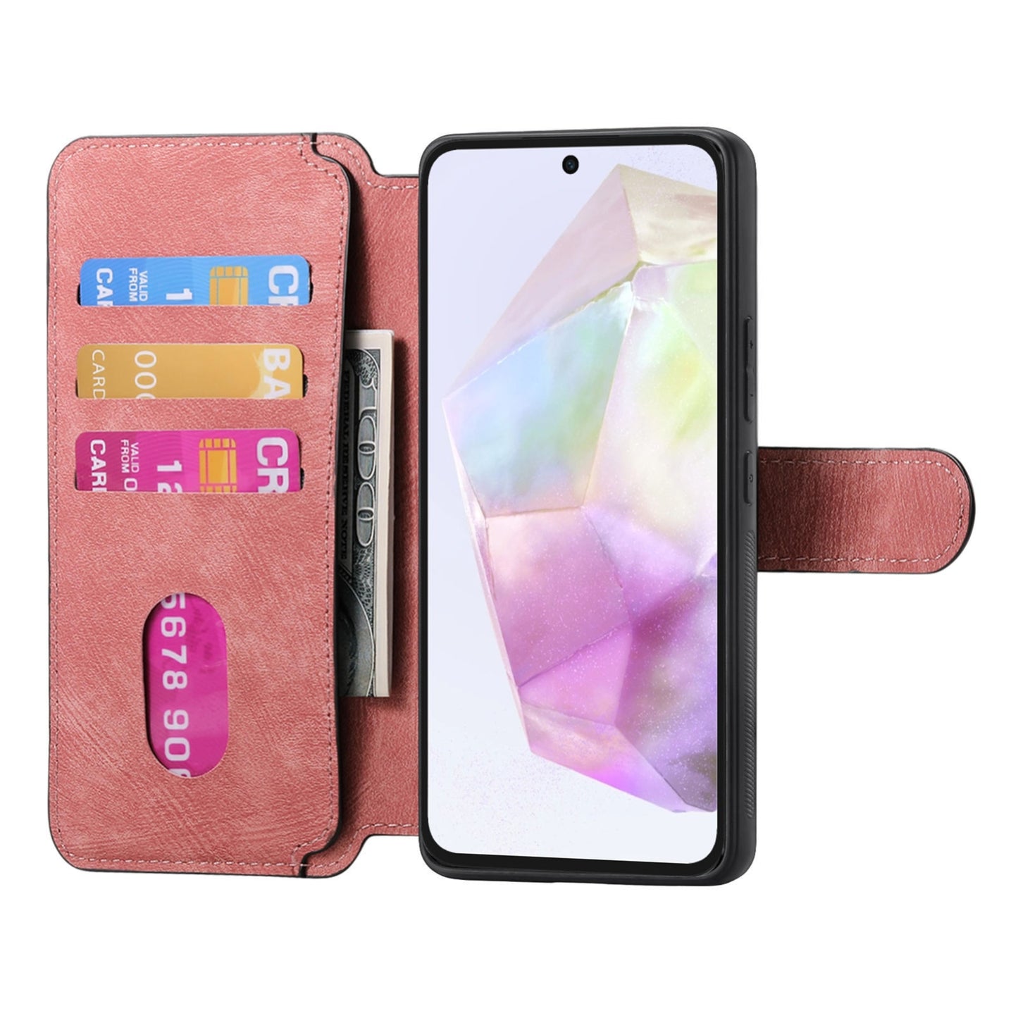 Samsung Galaxy A35 5G Retro Leather Phone Case with Enhanced MagSafe Wireless Charging, RFID Anti-theft Protection, Kickstand & Magnetic Lock Wallet Cover