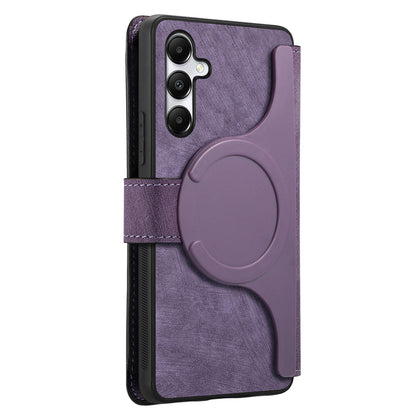 Samsung Galaxy A35 5G Retro Leather Phone Case with Enhanced MagSafe Wireless Charging, RFID Anti-theft Protection, Kickstand & Magnetic Lock Wallet Cover