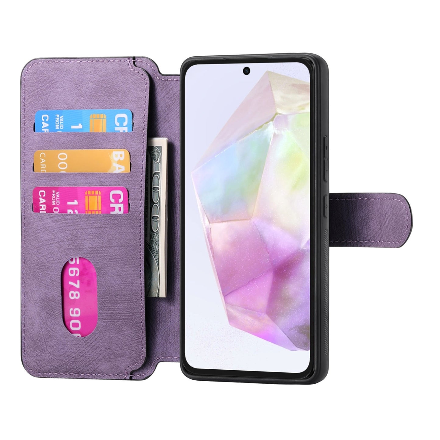 Samsung Galaxy A35 5G Retro Leather Phone Case with Enhanced MagSafe Wireless Charging, RFID Anti-theft Protection, Kickstand & Magnetic Lock Wallet Cover