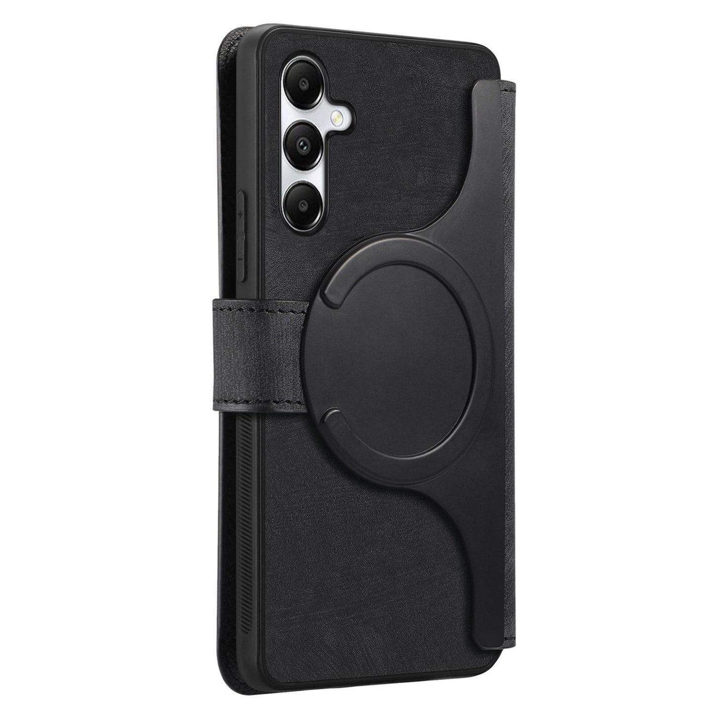 Samsung Galaxy A05s Retro Leather Phone Case with Enhanced MagSafe Wireless Charging, RFID Anti-theft Protection, Kickstand & Magnetic Lock Wallet Cover