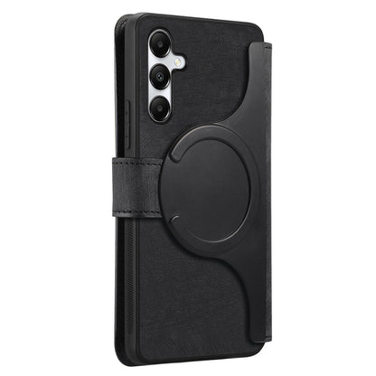 Samsung Galaxy A05s Retro Leather Phone Case with Enhanced MagSafe Wireless Charging, RFID Anti-theft Protection, Kickstand & Magnetic Lock Wallet Cover