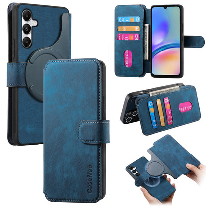 Samsung Galaxy A05s Retro Leather Phone Case with Enhanced MagSafe Wireless Charging, RFID Anti-theft Protection, Kickstand & Magnetic Lock Wallet Cover