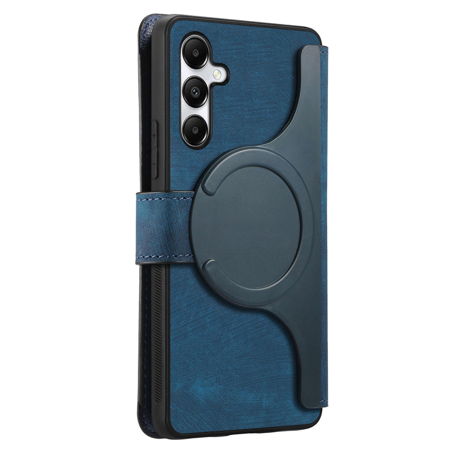 Samsung Galaxy A05s Retro Leather Phone Case with Enhanced MagSafe Wireless Charging, RFID Anti-theft Protection, Kickstand & Magnetic Lock Wallet Cover