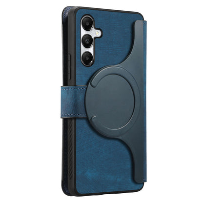 Samsung Galaxy A05s Retro Leather Phone Case with Enhanced MagSafe Wireless Charging, RFID Anti-theft Protection, Kickstand & Magnetic Lock Wallet Cover