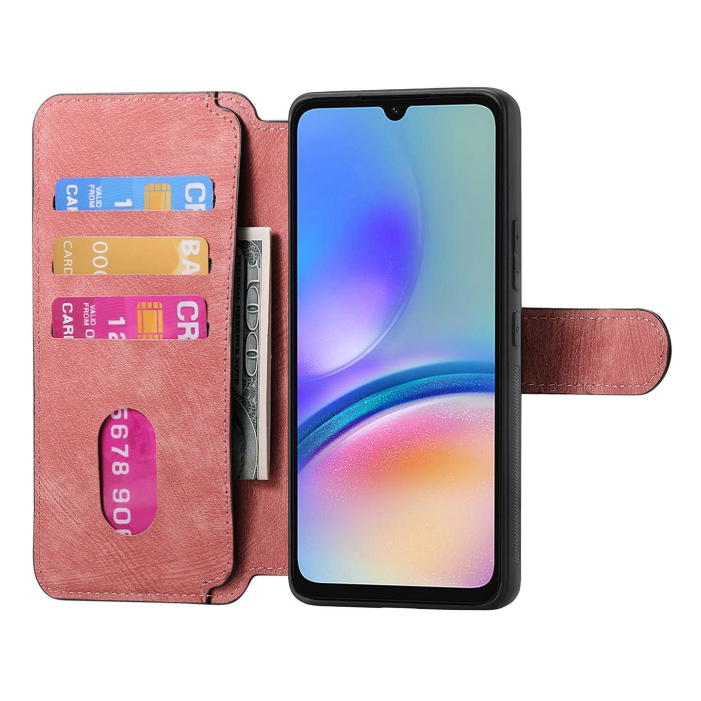 Samsung Galaxy A05s Retro Leather Phone Case with Enhanced MagSafe Wireless Charging, RFID Anti-theft Protection, Kickstand & Magnetic Lock Wallet Cover
