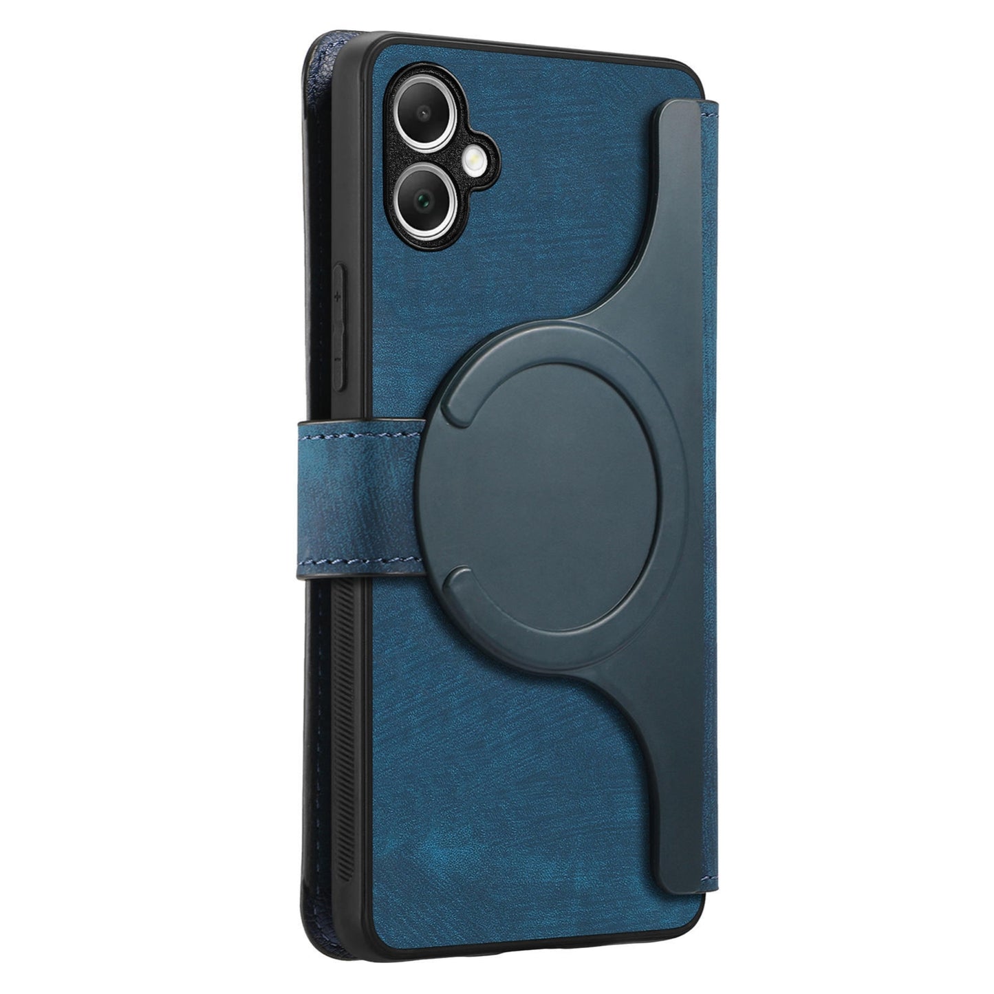 Samsung Galaxy A05 Retro Leather Phone Case with Enhanced MagSafe Wireless Charging, RFID Anti-theft Protection, Kickstand & Magnetic Lock Wallet Cover