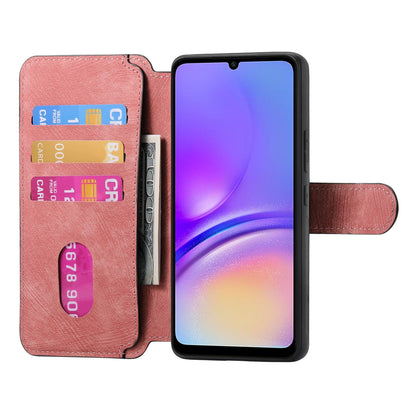Samsung Galaxy A05 Retro Leather Phone Case with Enhanced MagSafe Wireless Charging, RFID Anti-theft Protection, Kickstand & Magnetic Lock Wallet Cover