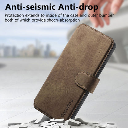 Samsung Galaxy A53 5G Retro Leather Phone Case with Enhanced MagSafe Wireless Charging, RFID Anti-theft Protection, Kickstand & Magnetic Lock Wallet Cover
