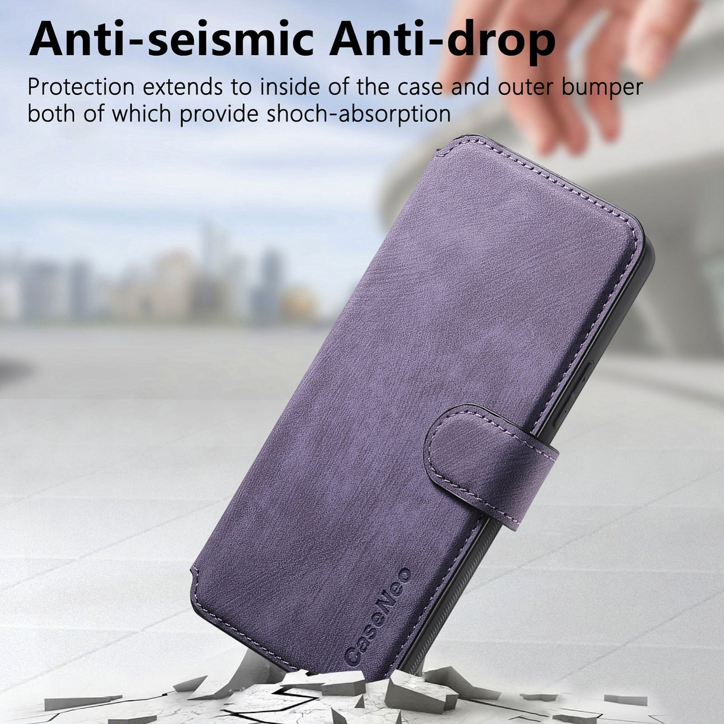 Samsung Galaxy A53 5G Retro Leather Phone Case with Enhanced MagSafe Wireless Charging, RFID Anti-theft Protection, Kickstand & Magnetic Lock Wallet Cover