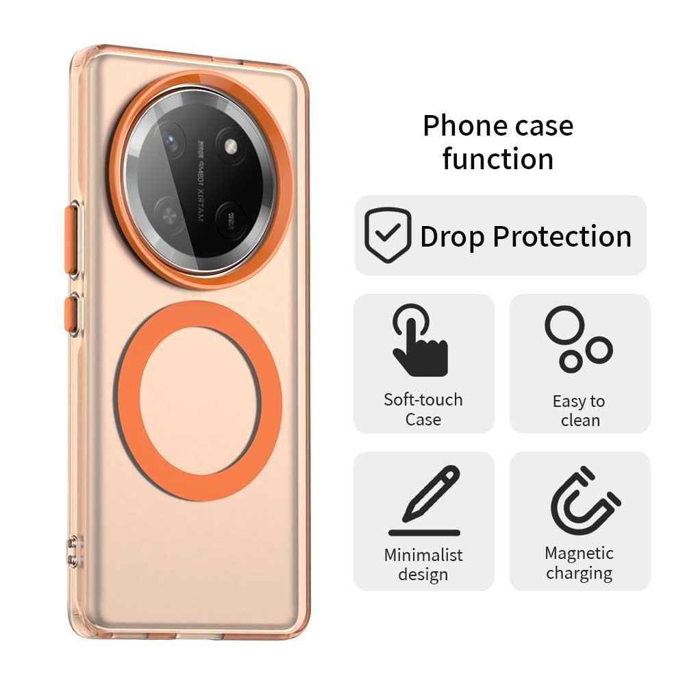 Honor Magic7 Lite Durable MagSafe Phone Case - Hybrid TPU & PC Design, Lightweight & Stylish, Candy Colour, Wireless Charging Friendly