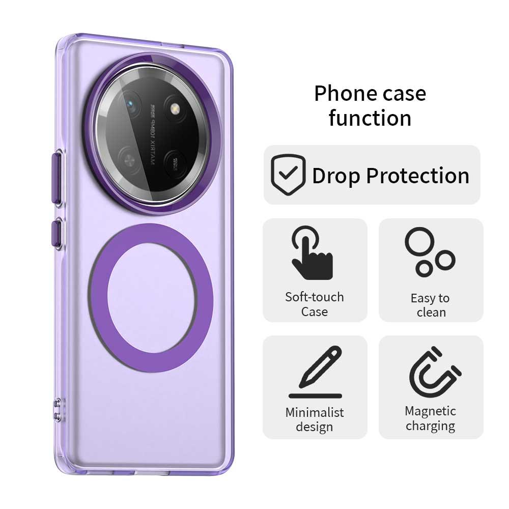 Honor Magic7 Lite Durable MagSafe Phone Case - Hybrid TPU & PC Design, Lightweight & Stylish, Candy Colour, Wireless Charging Friendly