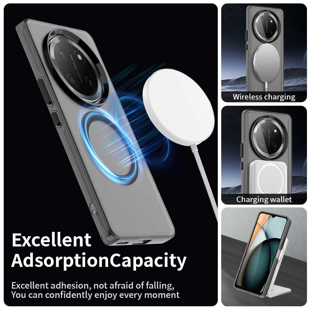 Honor X9c Durable MagSafe Phone Case - Hybrid TPU & PC Design, Lightweight & Stylish, Candy Colour, Wireless Charging Friendly