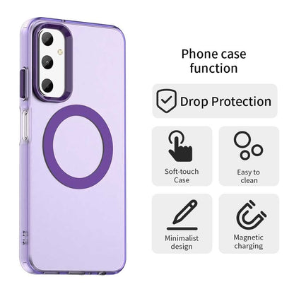 Samsung Galaxy M14 4G Durable MagSafe Phone Case - Hybrid TPU & PC Design, Lightweight & Stylish, Candy Colour, Wireless Charging Friendly