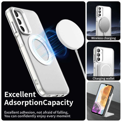 Samsung Galaxy M15 5G Durable MagSafe Phone Case - Hybrid TPU & PC Design, Lightweight & Stylish, Candy Colour, Wireless Charging Friendly