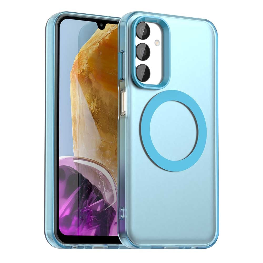 Samsung Galaxy M15 5G Durable MagSafe Phone Case - Hybrid TPU & PC Design, Lightweight & Stylish, Candy Colour, Wireless Charging Friendly